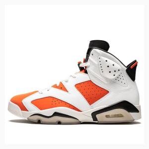 White / Orange Nike Retro Like Mike - Gatorade Basketball Shoes Men's Air Jordan 6 | JD-315MP