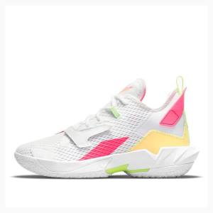 White / Pink / Beige Nike Why Not Zer0.4 PF 4 Basketball Shoes Men's Air Jordan | JD-138GR