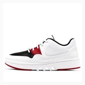 White / Red / Black Nike Air jordan 1 Jester XX Low Laced Sneakers Women's Air Jordan 1 | JD-816AW