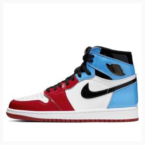 White / Red / Blue Nike Retro High OG Fearless UNC Chicago Basketball Shoes Men's Air Jordan 1 | JD-098IR