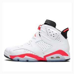 White / Red Nike Retro Basketball Shoes Men's Air Jordan 6 | JD-425QM