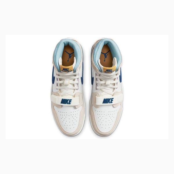 Beige / Blue Nike Legacy 312 High Basketball Shoes Men's Air Jordan | JD-619SW