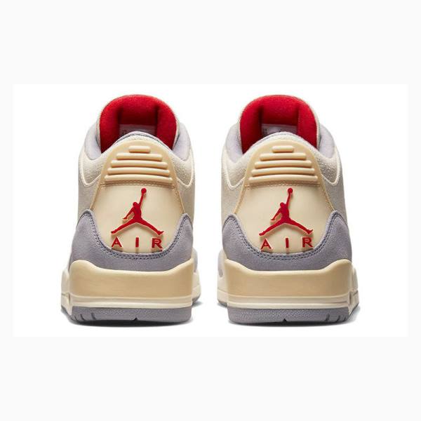 Beige Nike Retro Muslin Basketball Shoes Men's Air Jordan 3 | JD-071NA