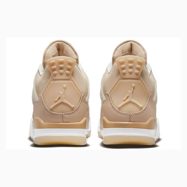 Beige Nike Retro Shimmer Basketball Shoes Women's Air Jordan 4 | JD-103ZF