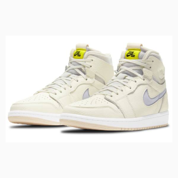 Beige Nike Zoom Air CMFT (W) Basketball Shoes Women's Air Jordan 1 | JD-480VY