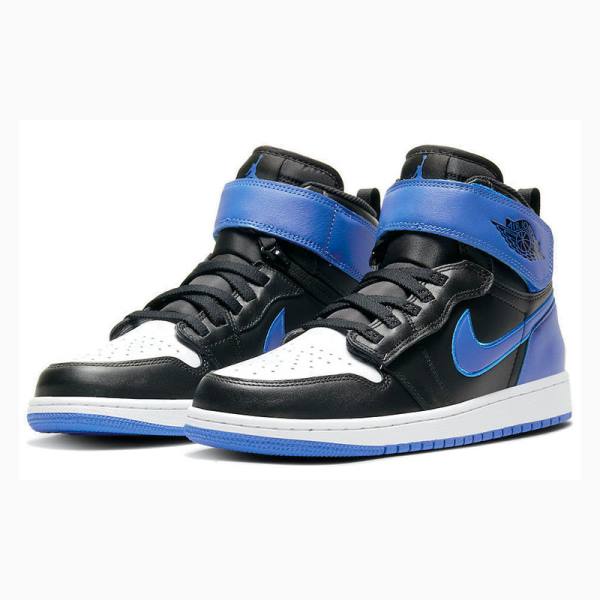 Black / Blue Nike High FlyEase 'Hyper Royal' Basketball Shoes Men's Air Jordan 1 | JD-712UW