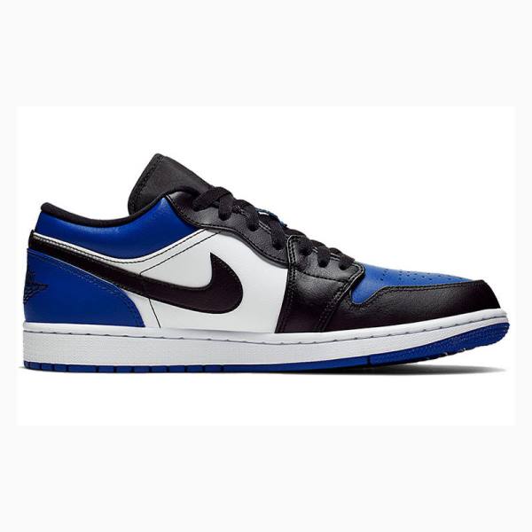 Black / Blue Nike Low Royal Toe Sneakers Men's Air Jordan 1 | JD-285GT