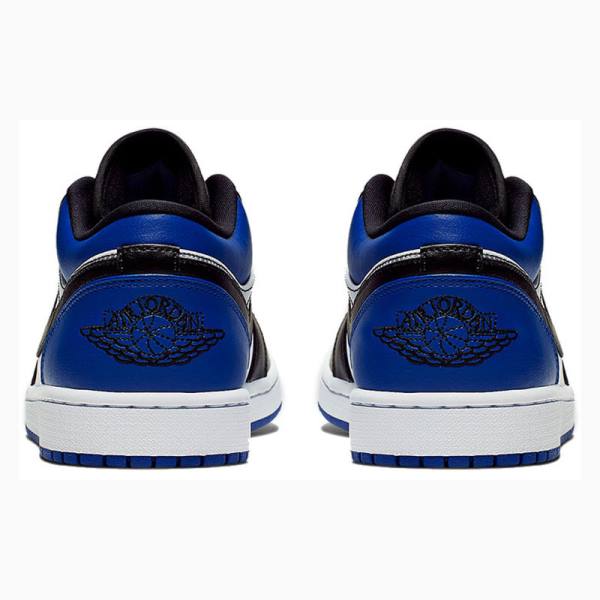 Black / Blue Nike Low Royal Toe Sneakers Men's Air Jordan 1 | JD-285GT