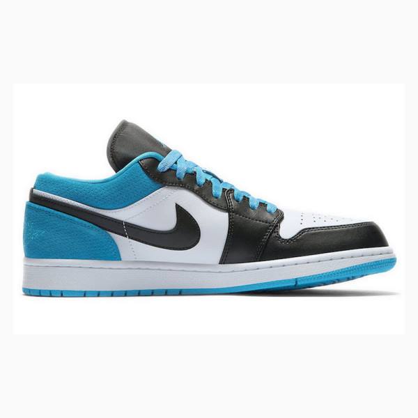 Black / Blue Nike Low SE Laser Sneakers Men's Air Jordan 1 | JD-918RX