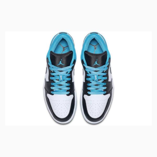 Black / Blue Nike Low SE Laser Sneakers Men's Air Jordan 1 | JD-918RX