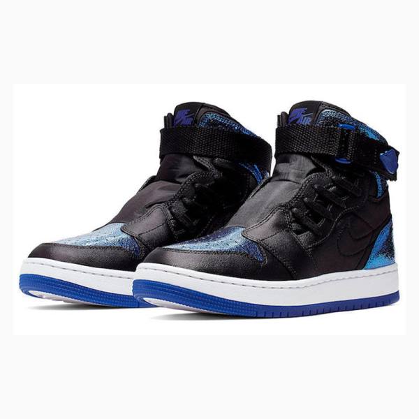 Black / Blue Nike Nova XX Game Royal Basketball Shoes Women's Air Jordan 1 | JD-618JT