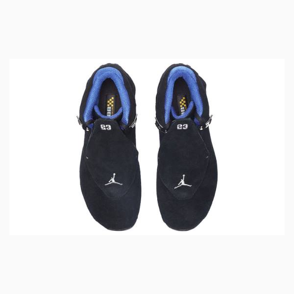 Black / Blue Nike Retro OG - Sport Royal Basketball Shoes Men's Air Jordan 18 | JD-486OZ