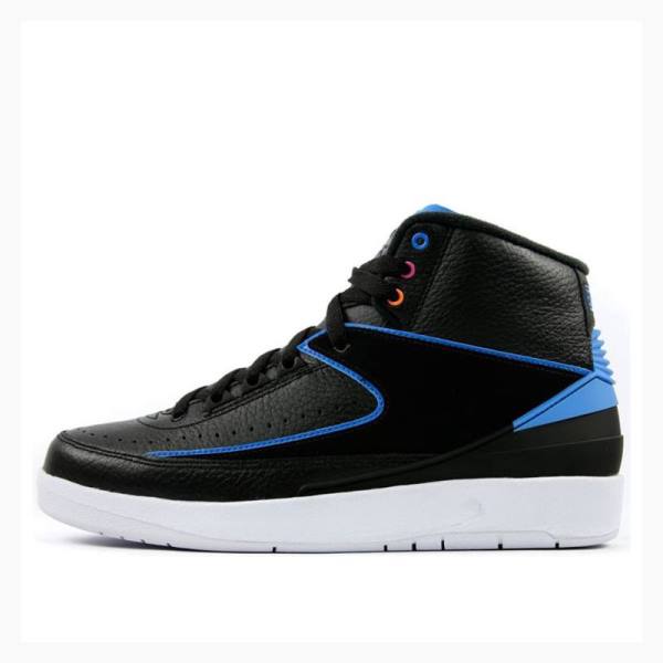 Black / Blue Nike Retro Photo Basketball Shoes Men\'s Air Jordan 2 | JD-613DI