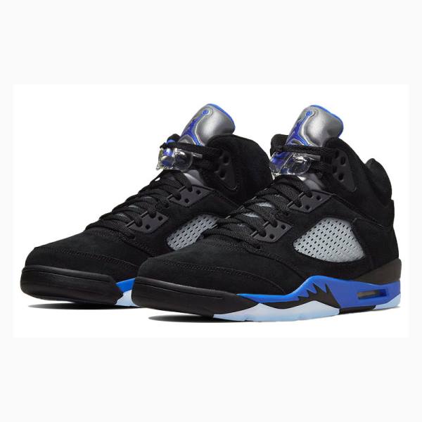 Black / Blue Nike Retro Racer Basketball Shoes Men's Air Jordan 5 | JD-170DW