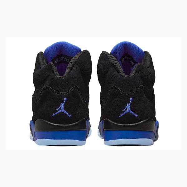 Black / Blue Nike Retro Racer Basketball Shoes Men's Air Jordan 5 | JD-170DW