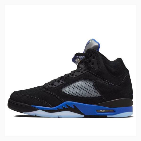 Black / Blue Nike Retro Racer Basketball Shoes Men\'s Air Jordan 5 | JD-170DW