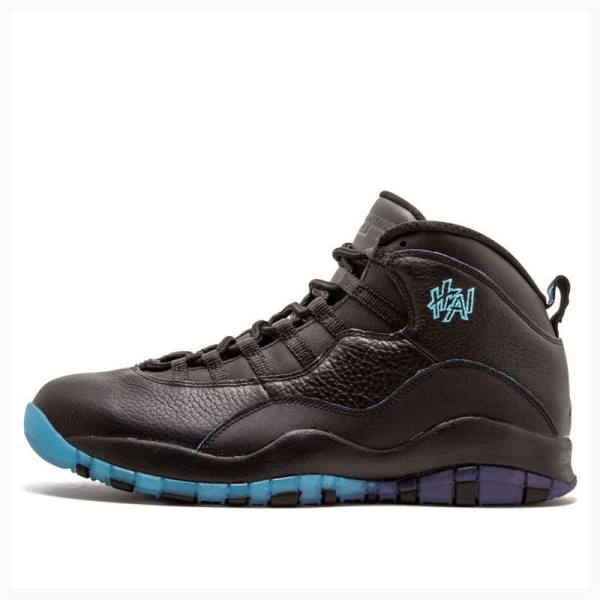 Black / Blue Nike Retro Shanghai Basketball Shoes Men\'s Air Jordan 10 | JD-487KX