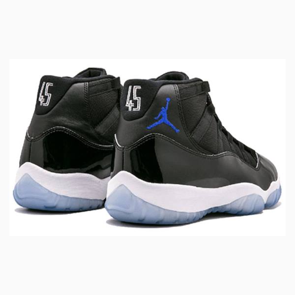 Black / Blue Nike Retro Space Jam Basketball Shoes Men's Air Jordan 11 | JD-103OF