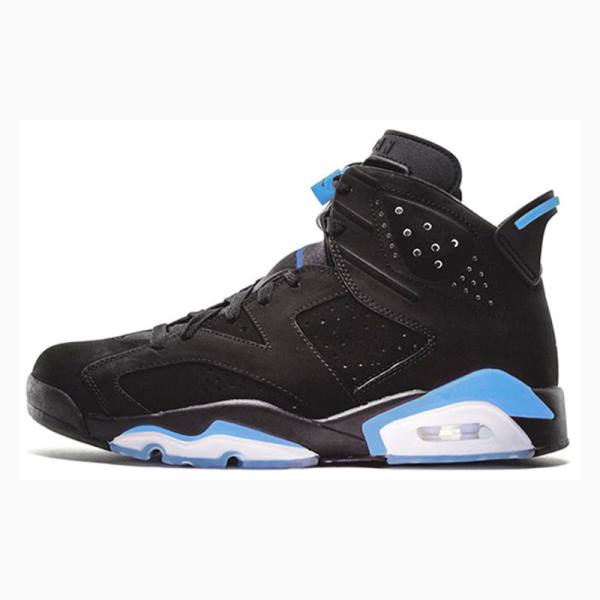 Black / Blue Nike Retro UNC – Univeristy Basketball Shoes Men's Air Jordan 6 | JD-674YM