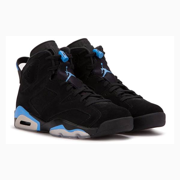 Black / Blue Nike Retro UNC – Univeristy Basketball Shoes Men's Air Jordan 6 | JD-674YM