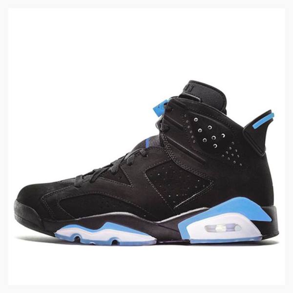 Black / Blue Nike Retro UNC – Univeristy Basketball Shoes Men\'s Air Jordan 6 | JD-674YM