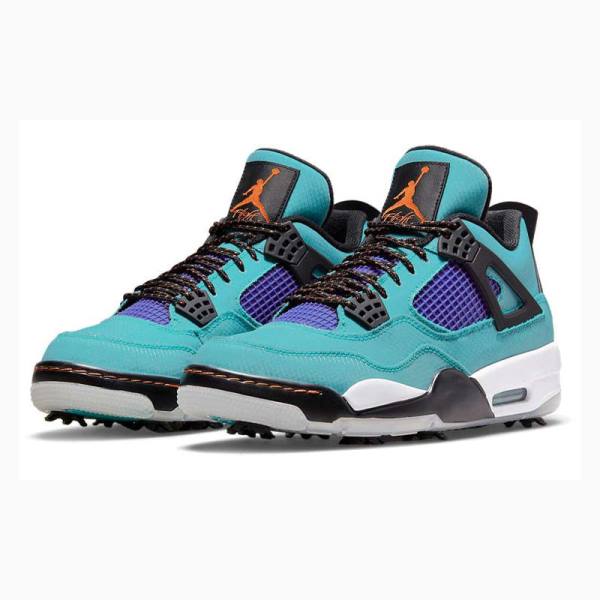 Black / Blue / Purple Nike Golf NRG ACG Basketball Shoes Men's Air Jordan 4 | JD-079BT