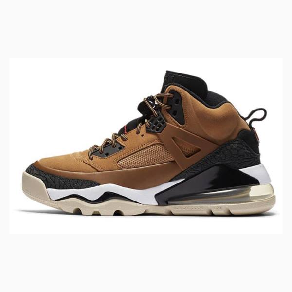 Black / Brown Nike Spizike 270 Boot Wheat Basketball Shoes Men's Air Jordan | JD-623AC