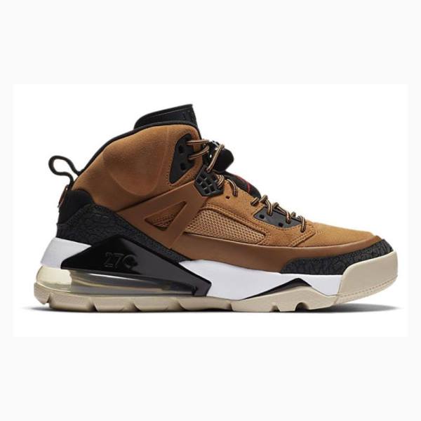 Black / Brown Nike Spizike 270 Boot Wheat Basketball Shoes Men's Air Jordan | JD-623AC