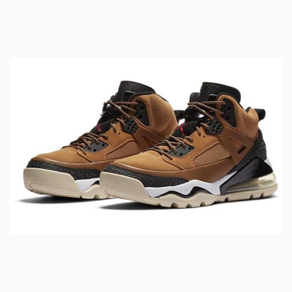 Black / Brown Nike Spizike 270 Boot Wheat Basketball Shoes Men's Air Jordan | JD-623AC