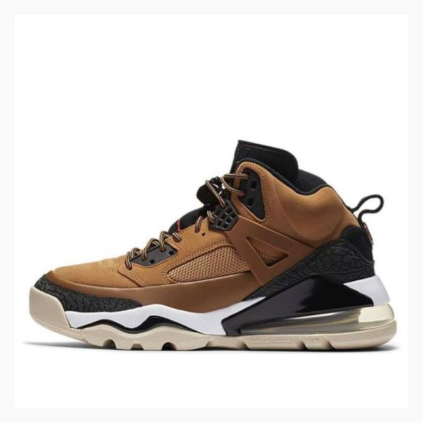 Black / Brown Nike Spizike 270 Boot Wheat Basketball Shoes Men\'s Air Jordan | JD-623AC