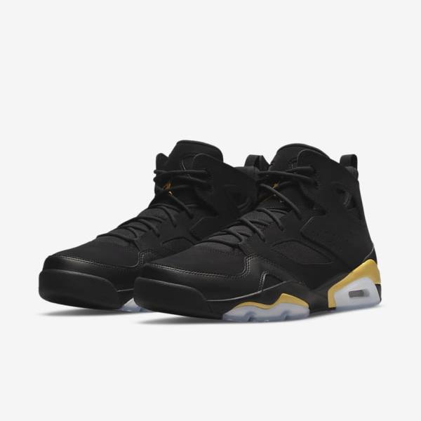 Black / Gold Nike Flight Club 91 Sneakers Men's Air Jordan | NK794PIE