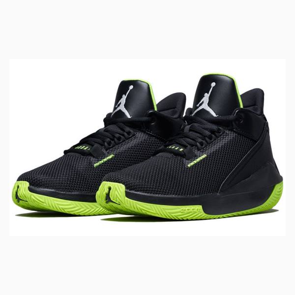 Black / Green Nike 2x3 PF Basketball Shoes Men's Air Jordan | JD-437KF