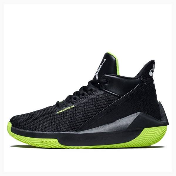 Black / Green Nike 2x3 PF Basketball Shoes Men\'s Air Jordan | JD-437KF