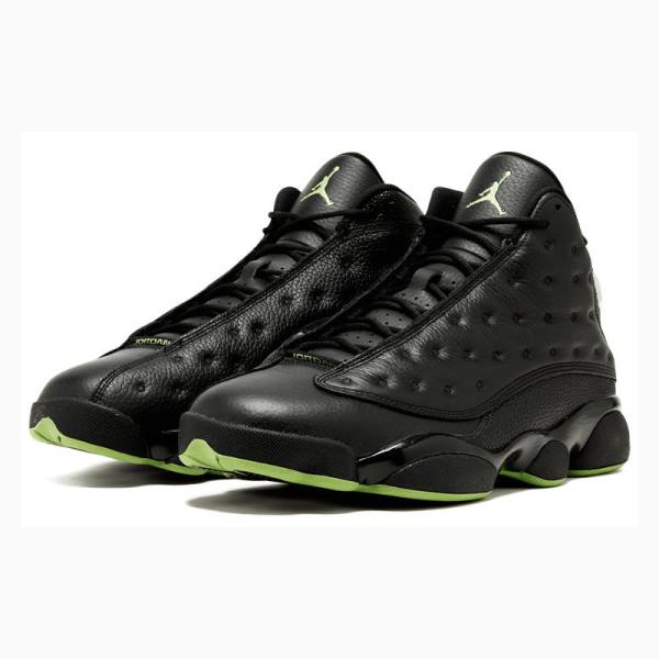 Black / Green Nike Retro Altitude Basketball Shoes Men's Air Jordan 13 | JD-724FB