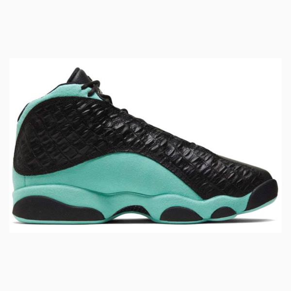 Black / Green Nike Retro Basketball Shoes Men's Air Jordan 13 | JD-950IV