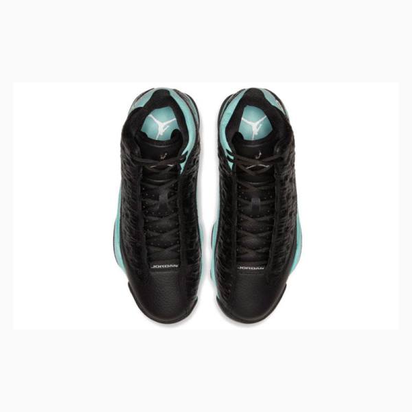 Black / Green Nike Retro Basketball Shoes Men's Air Jordan 13 | JD-950IV