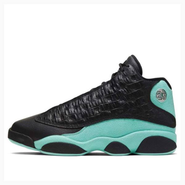 Black / Green Nike Retro Basketball Shoes Men\'s Air Jordan 13 | JD-950IV