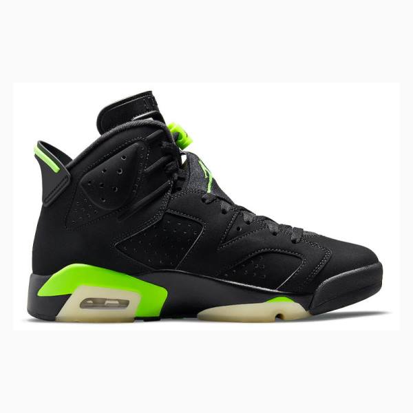 Black / Green Nike Retro Electric Basketball Shoes Men's Air Jordan 6 | JD-759KD