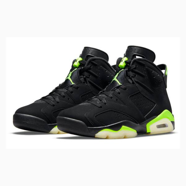 Black / Green Nike Retro Electric Basketball Shoes Men's Air Jordan 6 | JD-759KD