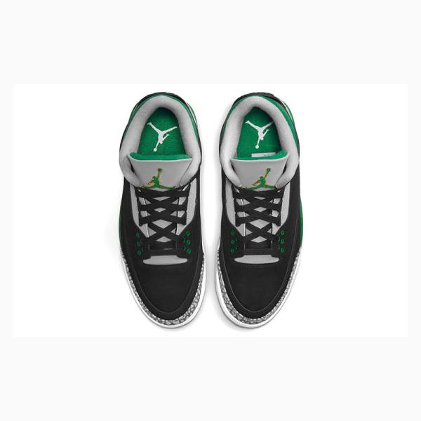 Black / Green Nike Retro Pine Basketball Shoes Men's Air Jordan 3 | JD-537DF