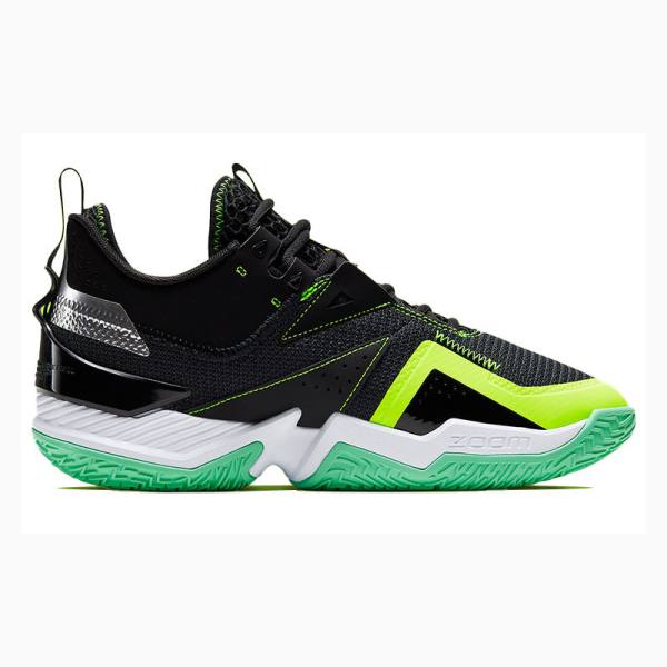 Black / Green Nike Westbrook One Take Basketball Shoes Women's Air Jordan | JD-548ZO