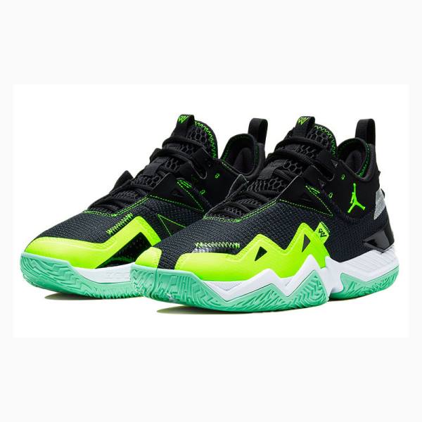 Black / Green Nike Westbrook One Take Basketball Shoes Women's Air Jordan | JD-548ZO