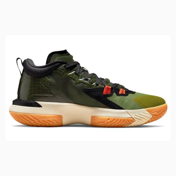 Black / Green Nike Zion 1 PF Carbon Basketball Shoes Men's Air Jordan | JD-378IP