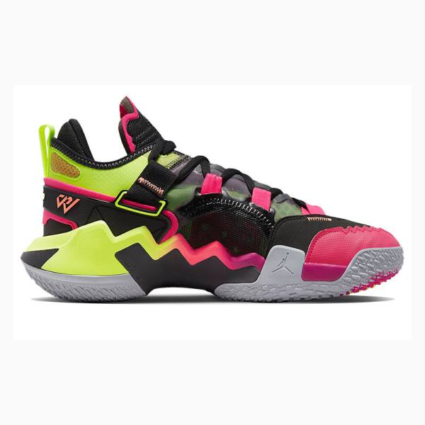 Black / Green / Rose Nike Why Not Zer0.5 PF Black Basketball Shoes Men's Air Jordan | JD-607HE