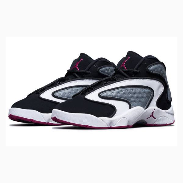 Black / Grey Nike OG Fuchsia Basketball Shoes Women's Air Jordan | JD-160VB