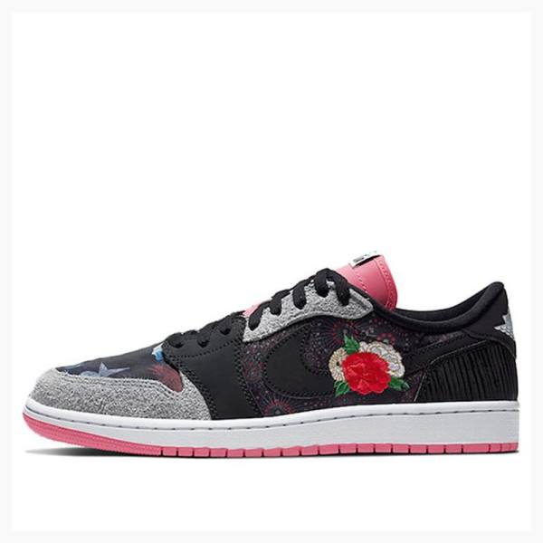 Black / Grey / Rose Nike Low OG CNY Chine New Year Sneakers Men\'s Air Jordan 1 | JD-239HO