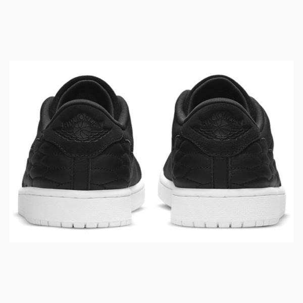 Black Nike Centre Court Basketball Shoes Men's Air Jordan 1 | JD-341PD