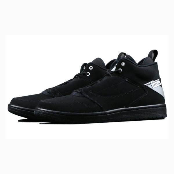 Black Nike Fadeaway Basketball Shoes Men's Air Jordan | JD-984PZ