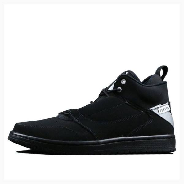 Black Nike Fadeaway Basketball Shoes Men\'s Air Jordan | JD-984PZ