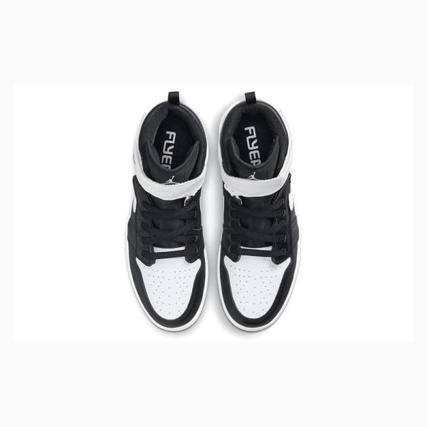 Black Nike FlyEase Basketball Shoes Men's Air Jordan 1 | JD-027ML